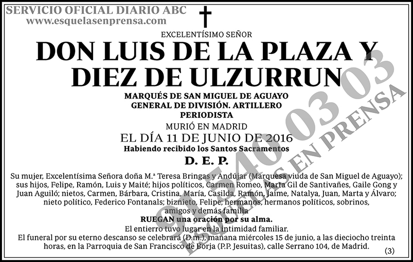 Luis de la Plaza y Diez de Ulzurrun